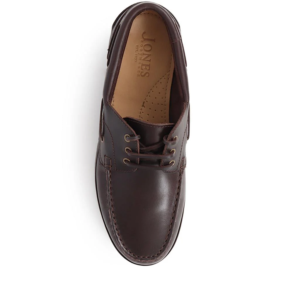 Pickering2 Leather Boat Shoes - PICKERING2 / 325 137 - Dark Brown - Image 5