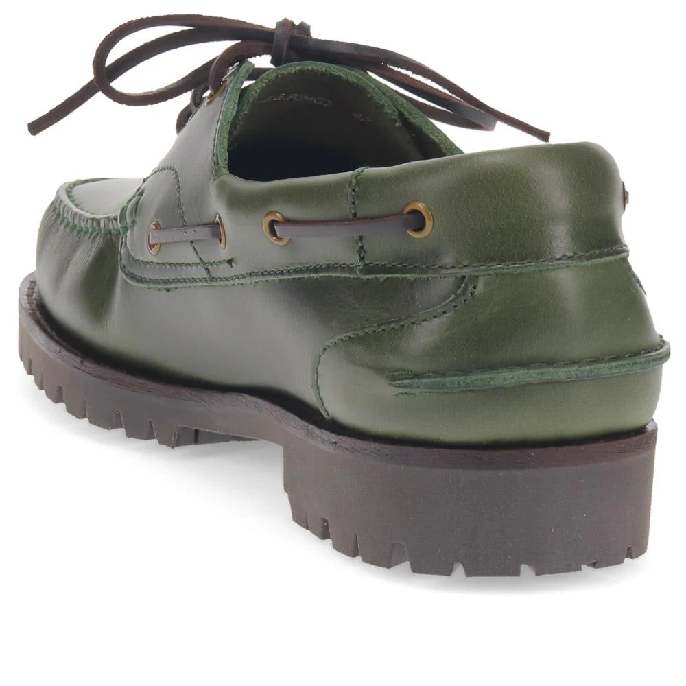 Pickering2 Leather Boat Shoes - PICKERING2 / 325 137 - Khaki - Image 3