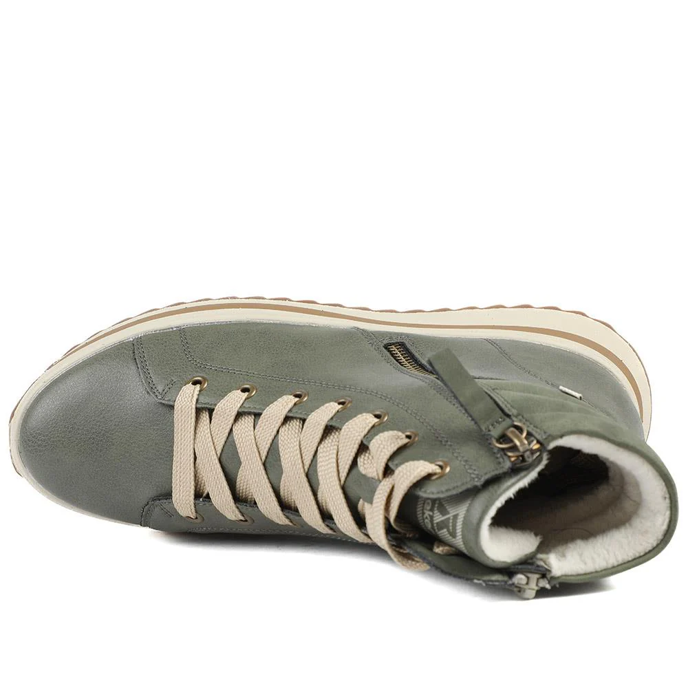 Platform Ankle Boots - RKR42534 / 327 697 - Olive - Image 4