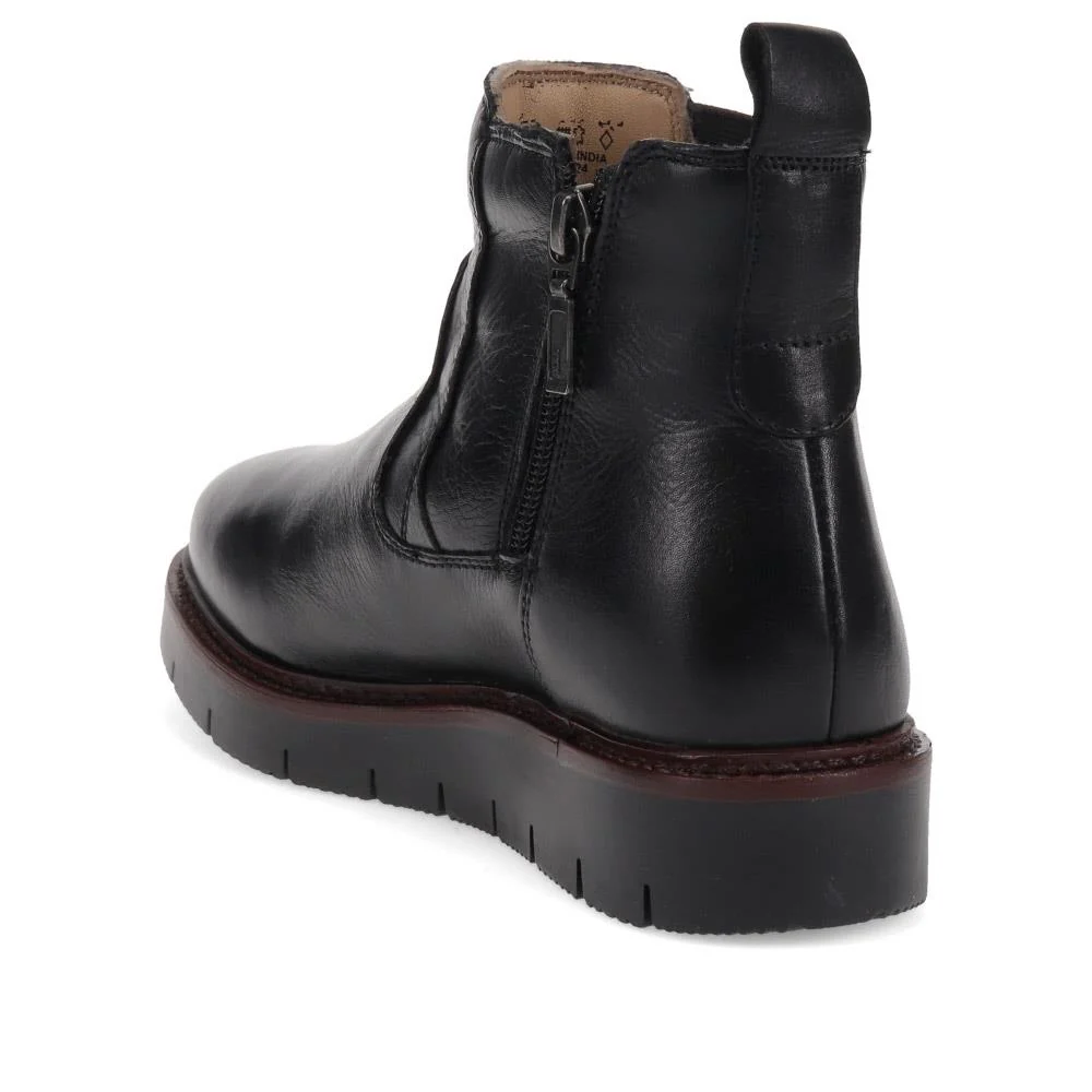 Platform-Heeled Ankle Boots - TEJ40009 / 326 420 - Black - Image 3