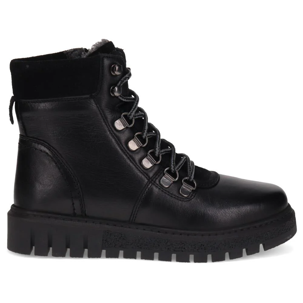 Platform Lace-Up Ankle Boots - TEJ40015 / 326 421 - Black - Image 2