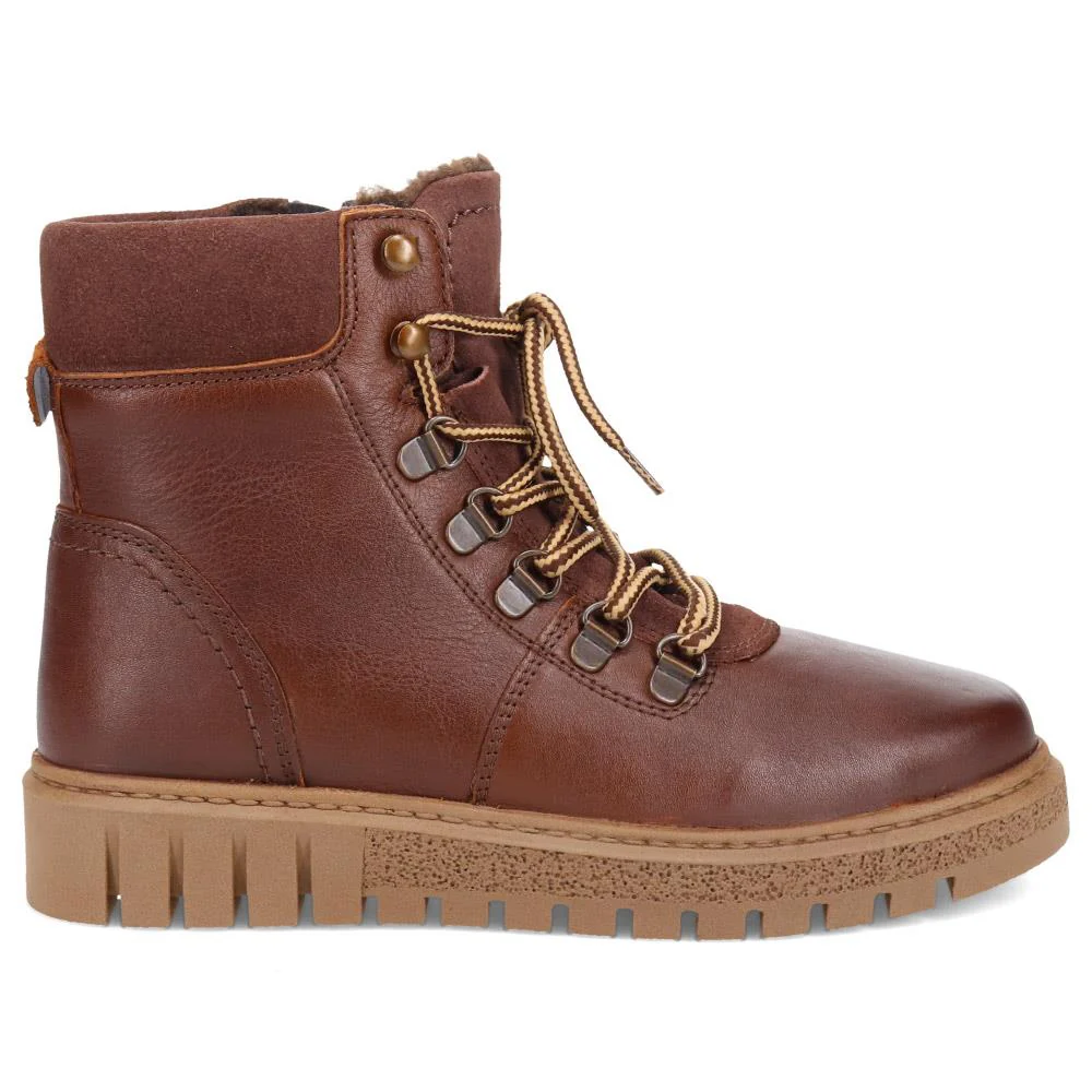 Platform Lace-Up Ankle Boots - TEJ40015 / 326 421 - Brown - Image 2