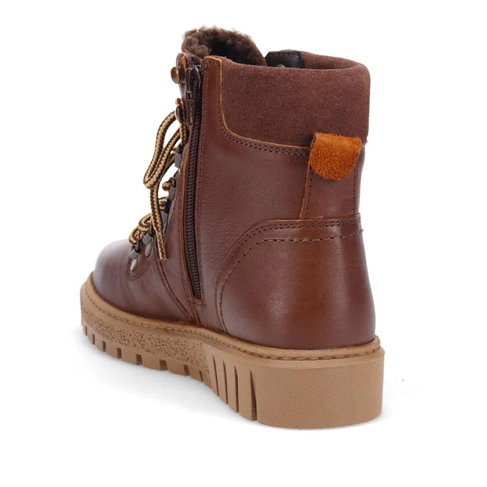 Platform Lace-Up Ankle Boots - TEJ40015 / 326 421 - Brown - Image 3
