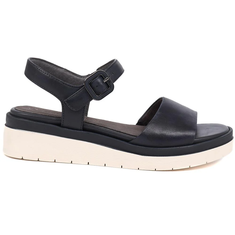 Platform Sandals - JANA39504 / 325 602 - Navy - Image 2