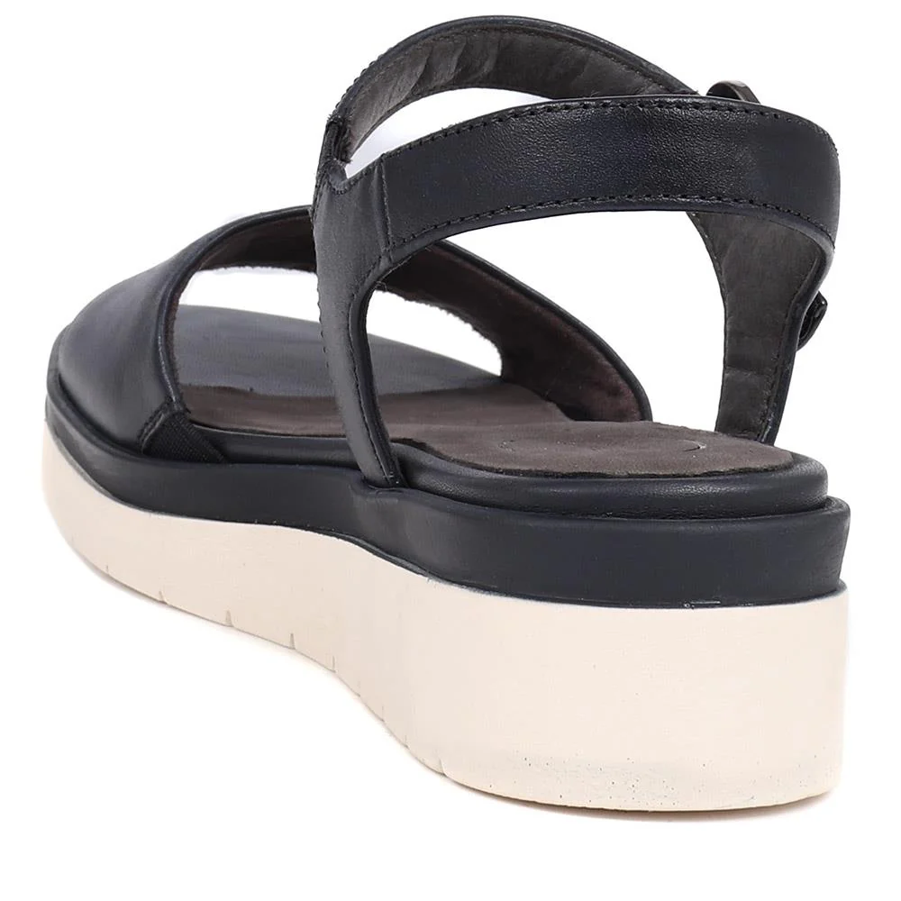 Platform Sandals - JANA39504 / 325 602 - Navy - Image 3