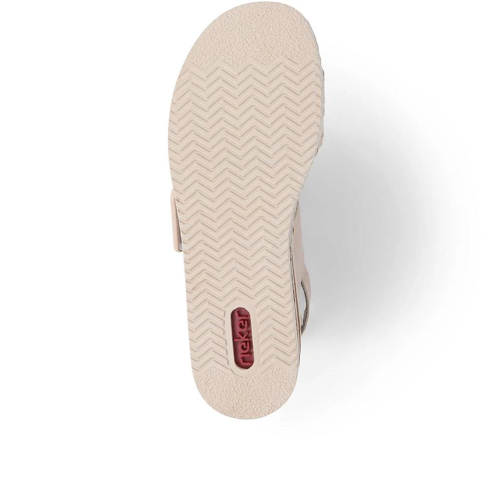 Platform Touch-Fasten Sandals  - RKR39530 / 325 026 - Beige - Image 5