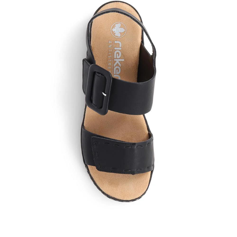 Platform Touch-Fasten Sandals - RKR39530 / 325 026 - Black - Image 4
