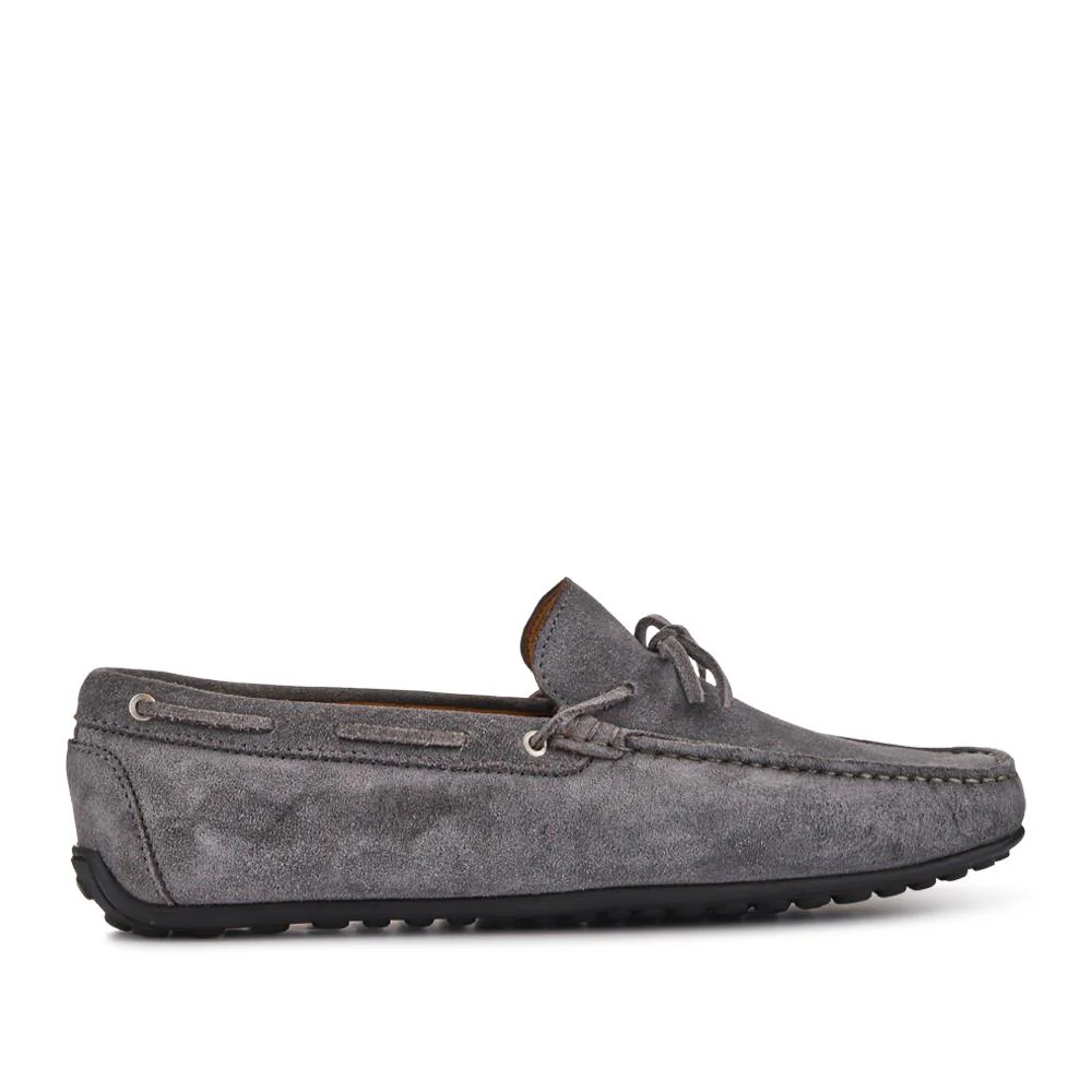 Plymouth Leather Moccasins - PLYMOUTH / 325 094 - Grey Suede - Image 2