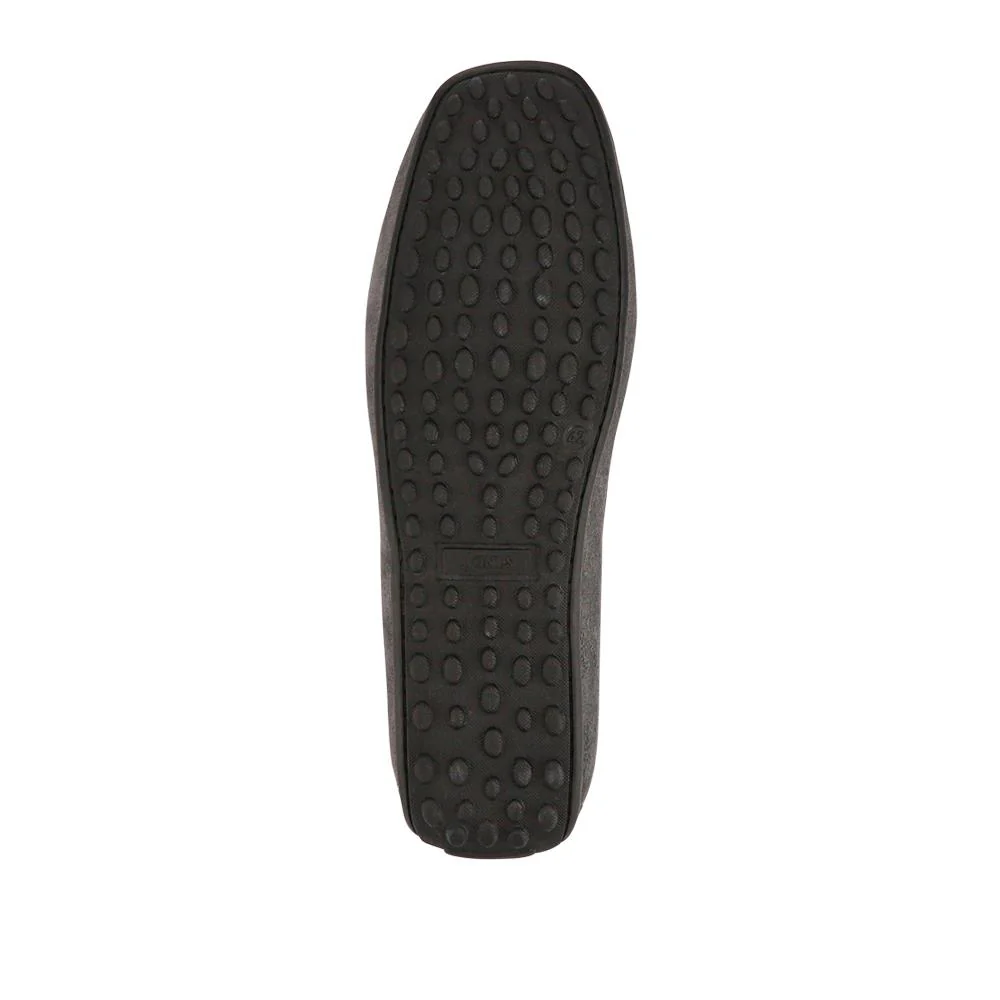 Plymouth Leather Moccasins - PLYMOUTH / 325 094 - Grey Suede - Image 5