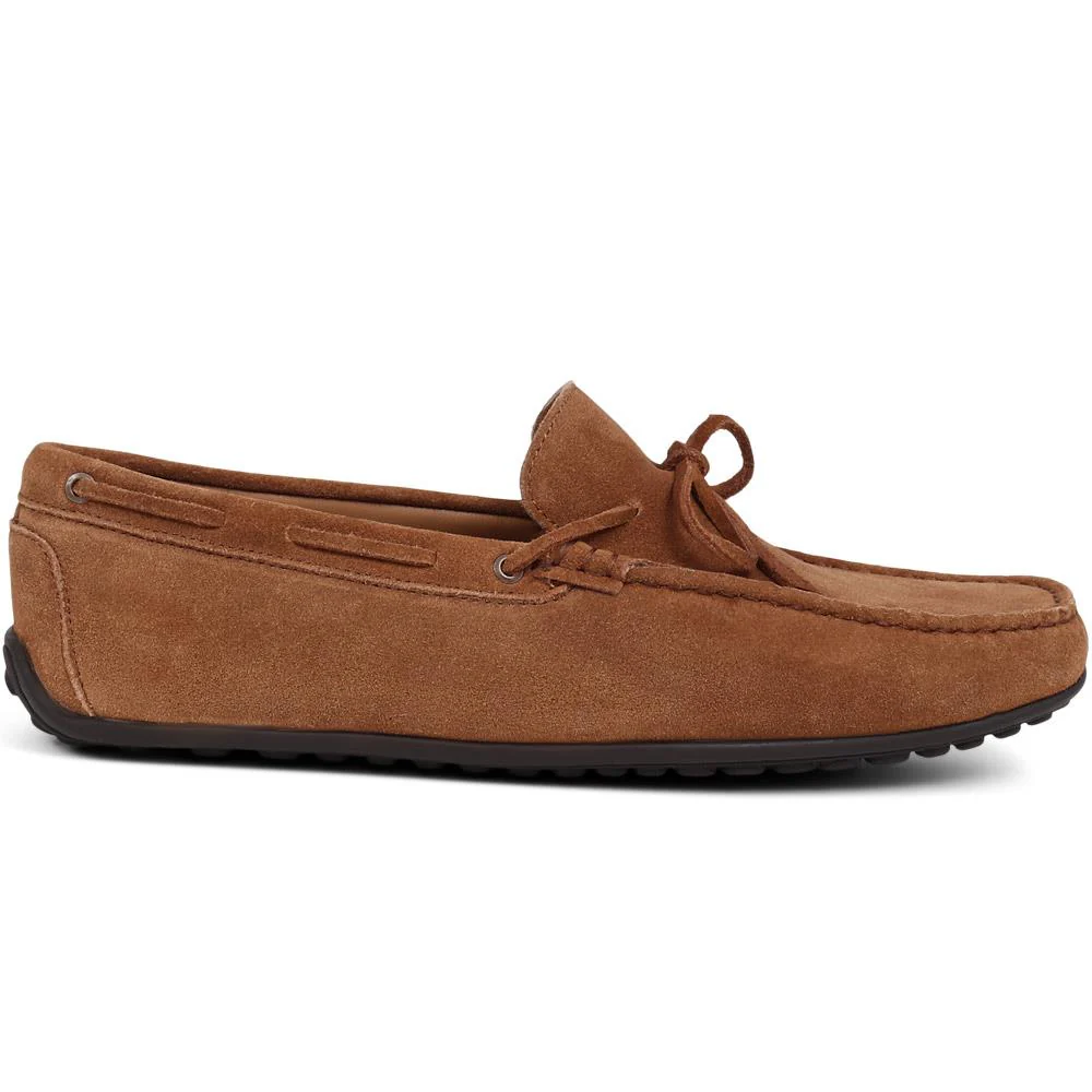 Plymouth Leather Moccasins - PLYMOUTH / 325 094 - Tan Suede - Image 2