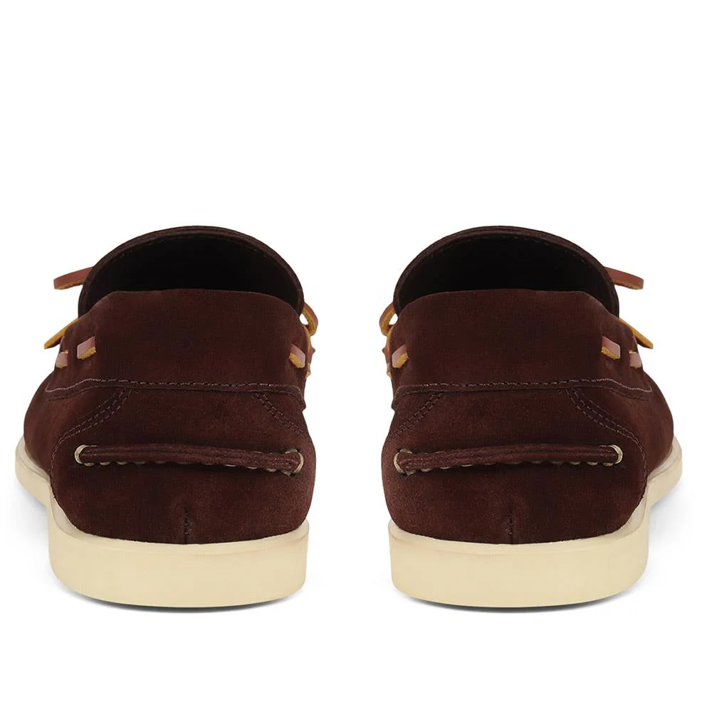 Portsmouth Suede Moccasins - PORTSMOUTH / 325 091 - Brown Suede - Image 3