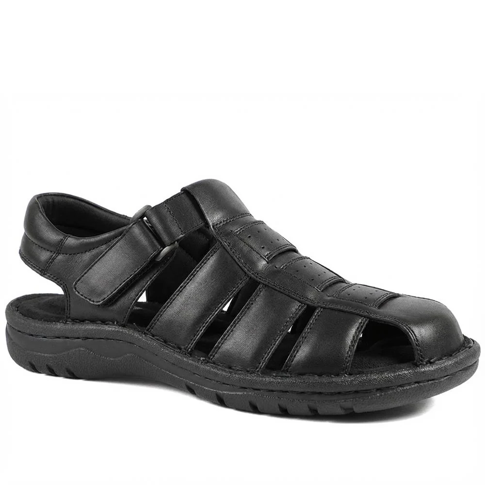 Premium Leather Touch Fastening Sandals - AATRA43010 / 328 938