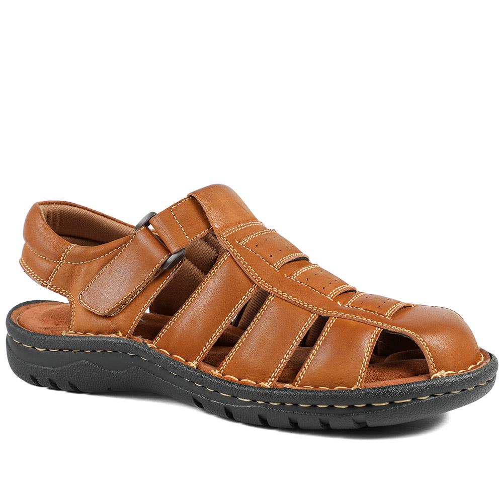Premium Leather Touch Fastening Sandals - AATRA43010 / 328 938 - Image 3