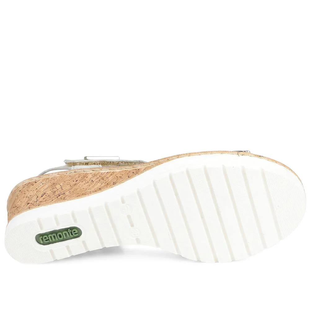 Premium Leather Touch-Fastening Sandals - DRS41515 / 327 093 - Multi - Image 5