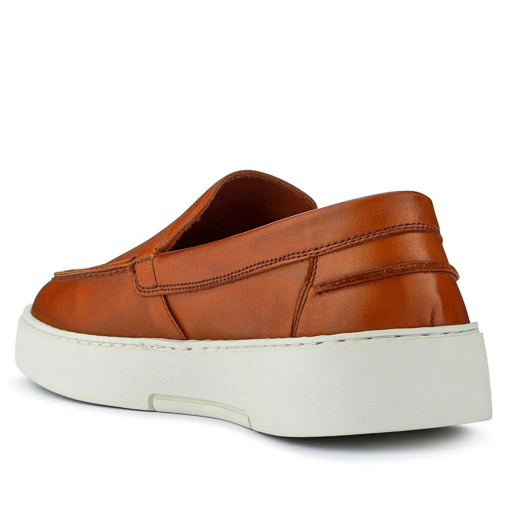 Quade Smart Leather Slip-On Shoes - QUADE / 327 428 - Tan - Image 3