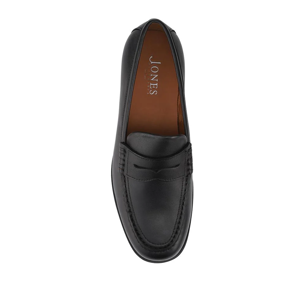 Quadir Slip On Leather Penny Loafers - QUADIR / 328 620 - Black - Image 4