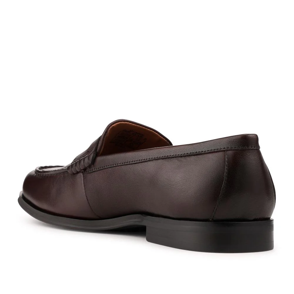Quadir Slip On Leather Penny Loafers - QUADIR / 328 620 - Dark Brown - Image 3