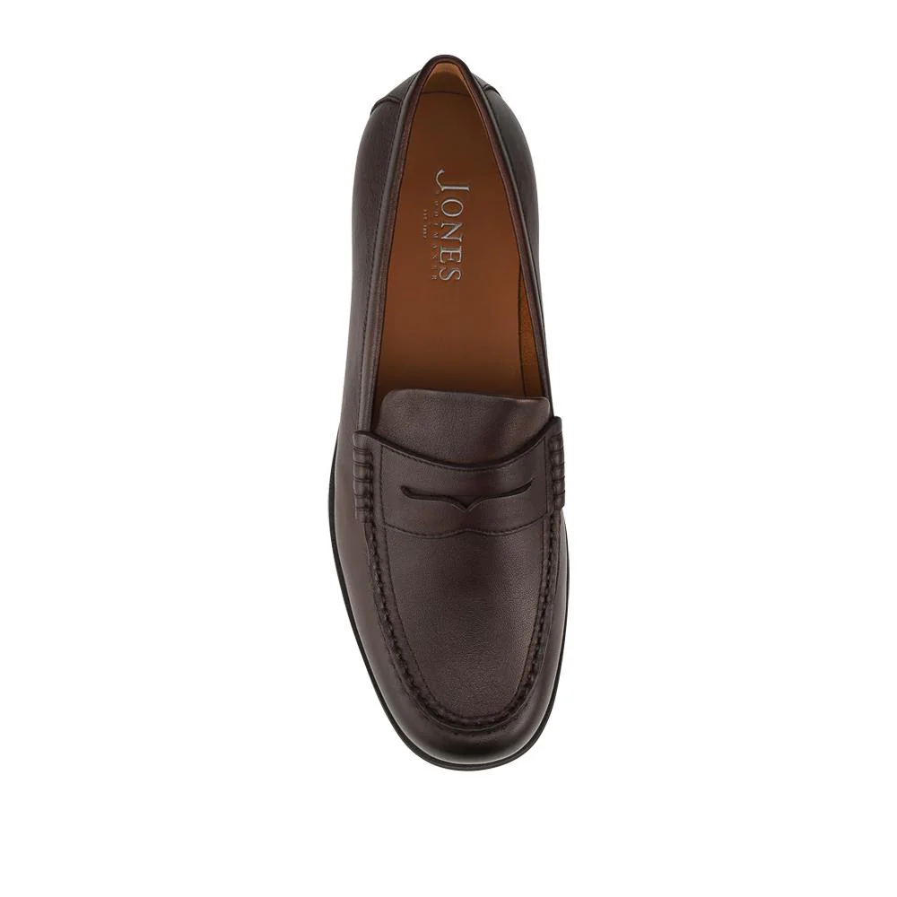 Quadir Slip On Leather Penny Loafers - QUADIR / 328 620 - Dark Brown - Image 4