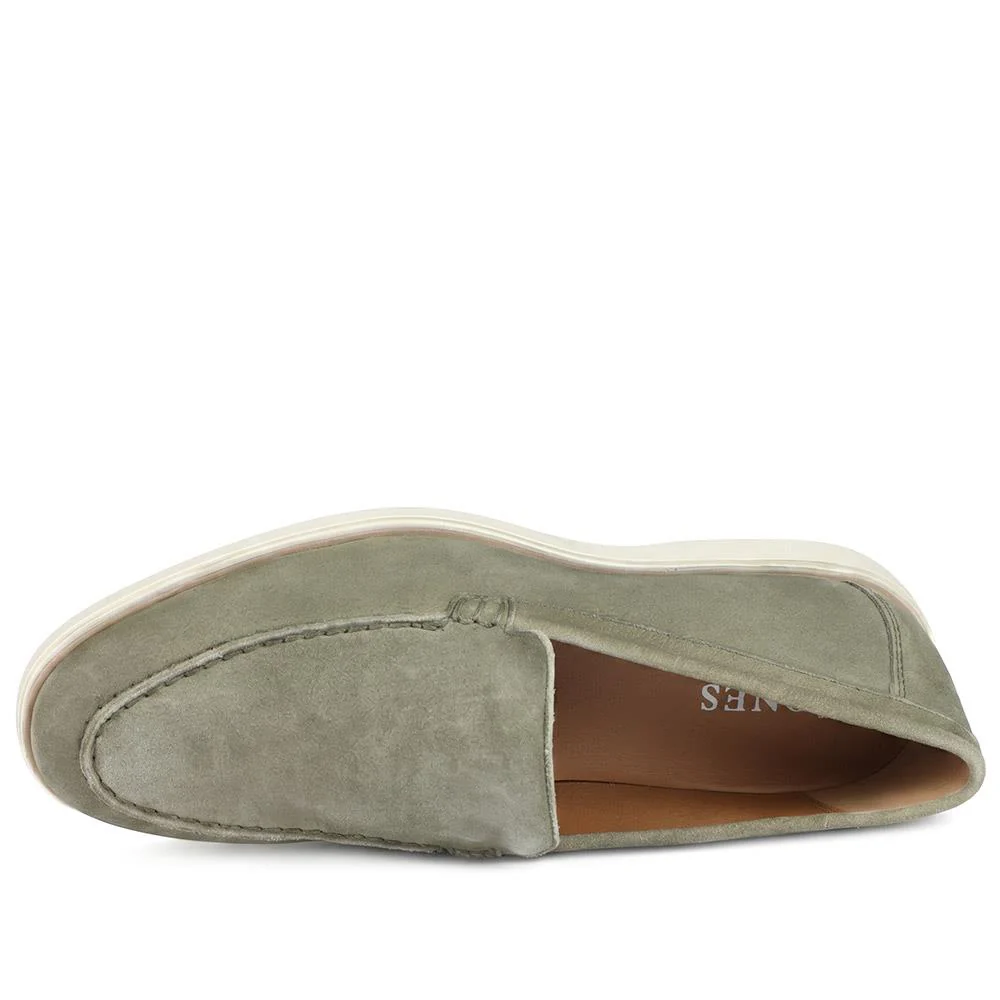 Quarius All Leather Slip On Shoes - QUARIUS / 329 384 - Khaki Suede - Image 4