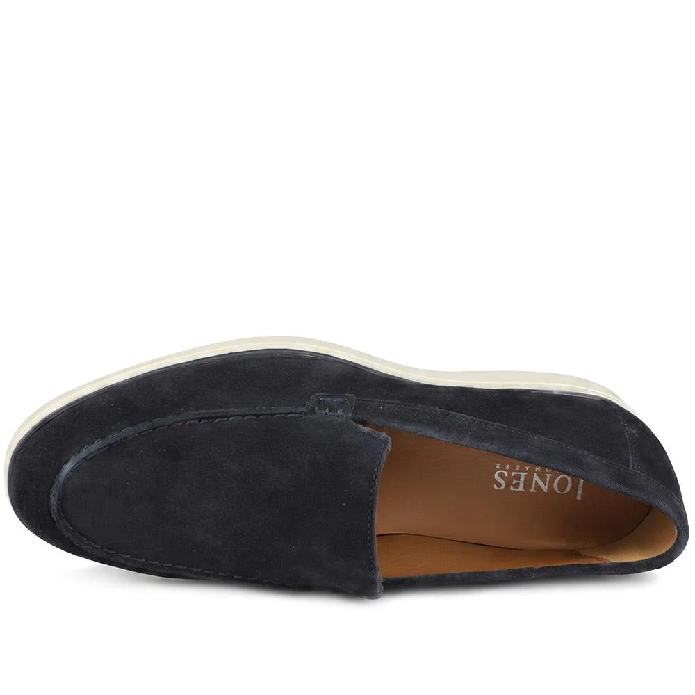 Quarius All Leather Slip On Shoes - QUARIUS / 329 384 - Navy Suede - Image 4