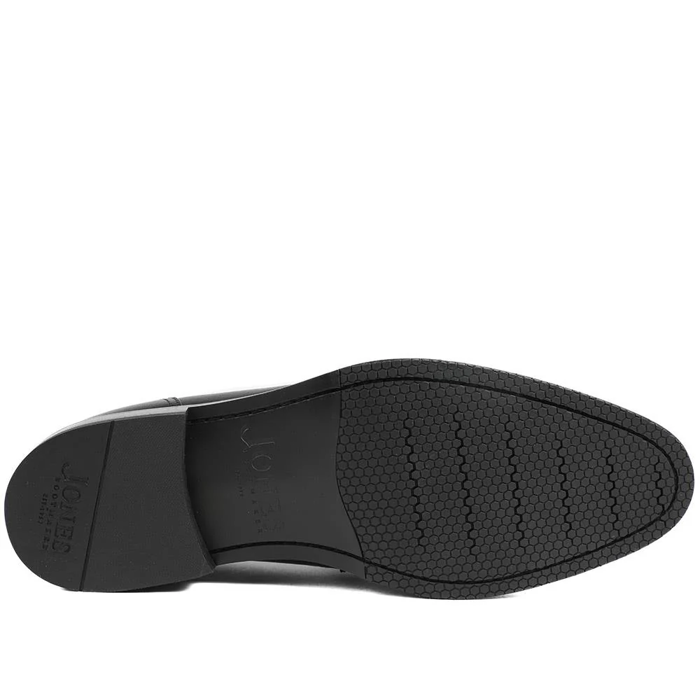 Queensborough Leather Penny Loafers - QUEENBOROUGH / 329 392 - Black Leather - Image 5