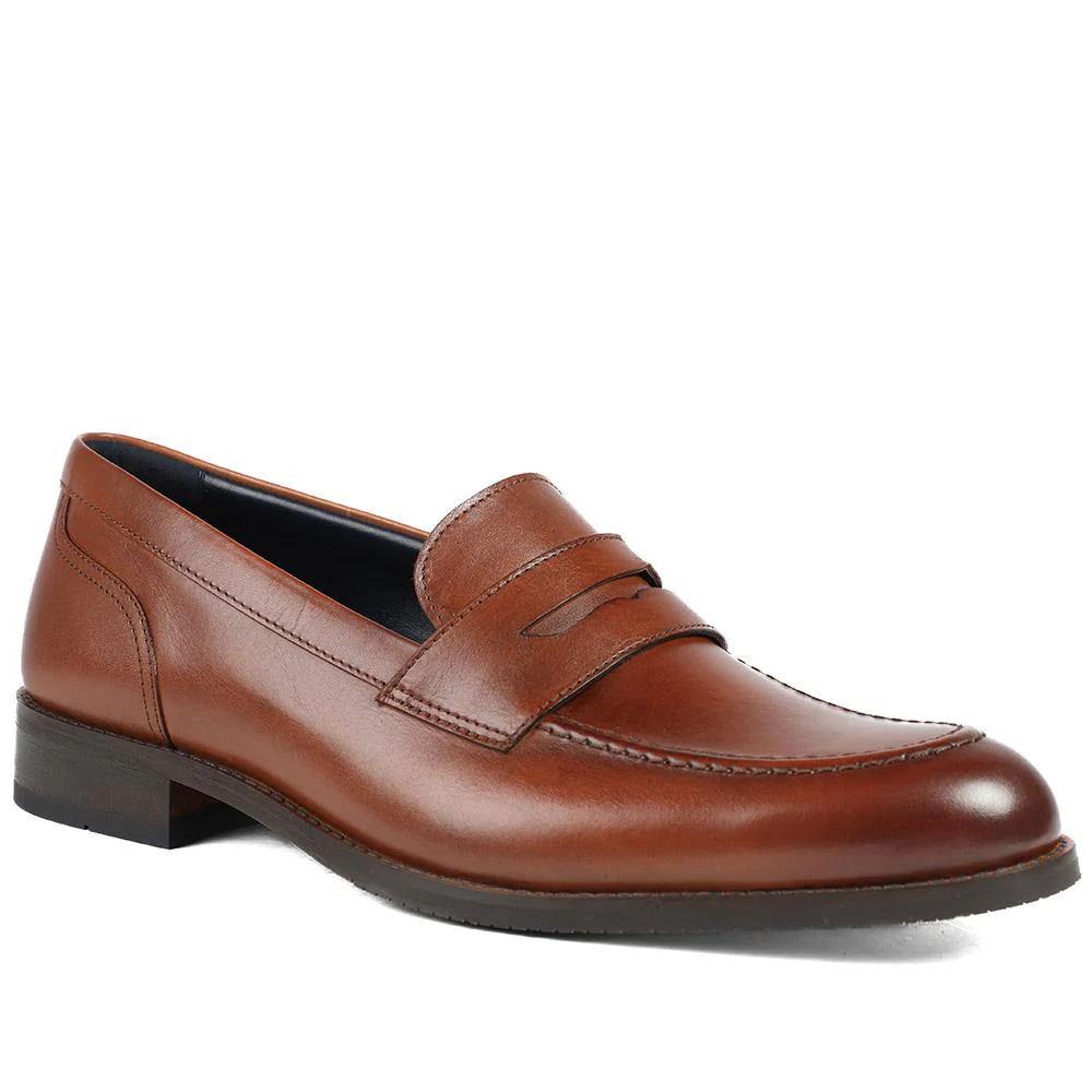 Queensborough Leather Penny Loafers - QUEENBOROUGH / 329 392