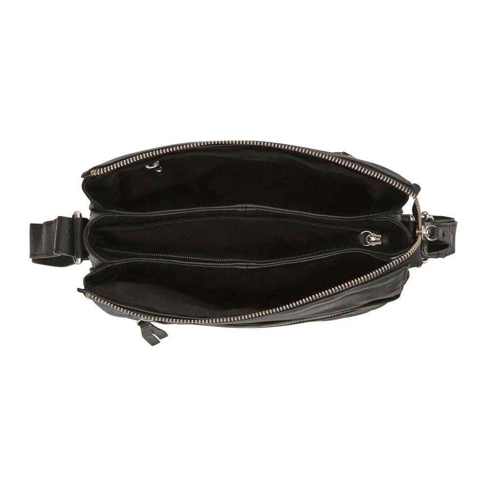 Leather Quilted Crossbody Bag - JWNBG41000 / 327 769 - Black - Image 2
