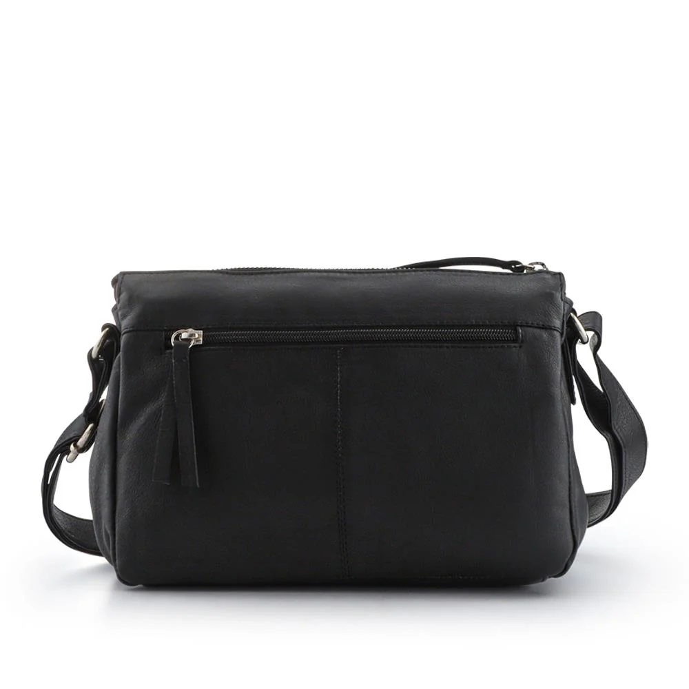 Leather Quilted Crossbody Bag - JWNBG41000 / 327 769 - Black - Image 3