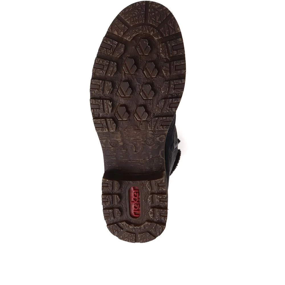 Quilted Fleece-Lined Ladies Boots - RKR38530 / 324 353 - Black - Image 4