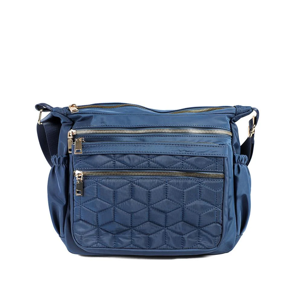 Quilted Multi Zip Crossbody Bag - WAHT43007 / 329 324