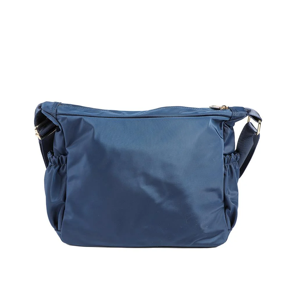Quilted Multi Zip Crossbody Bag - WAHT43007 / 329 324 - Navy - Image 3