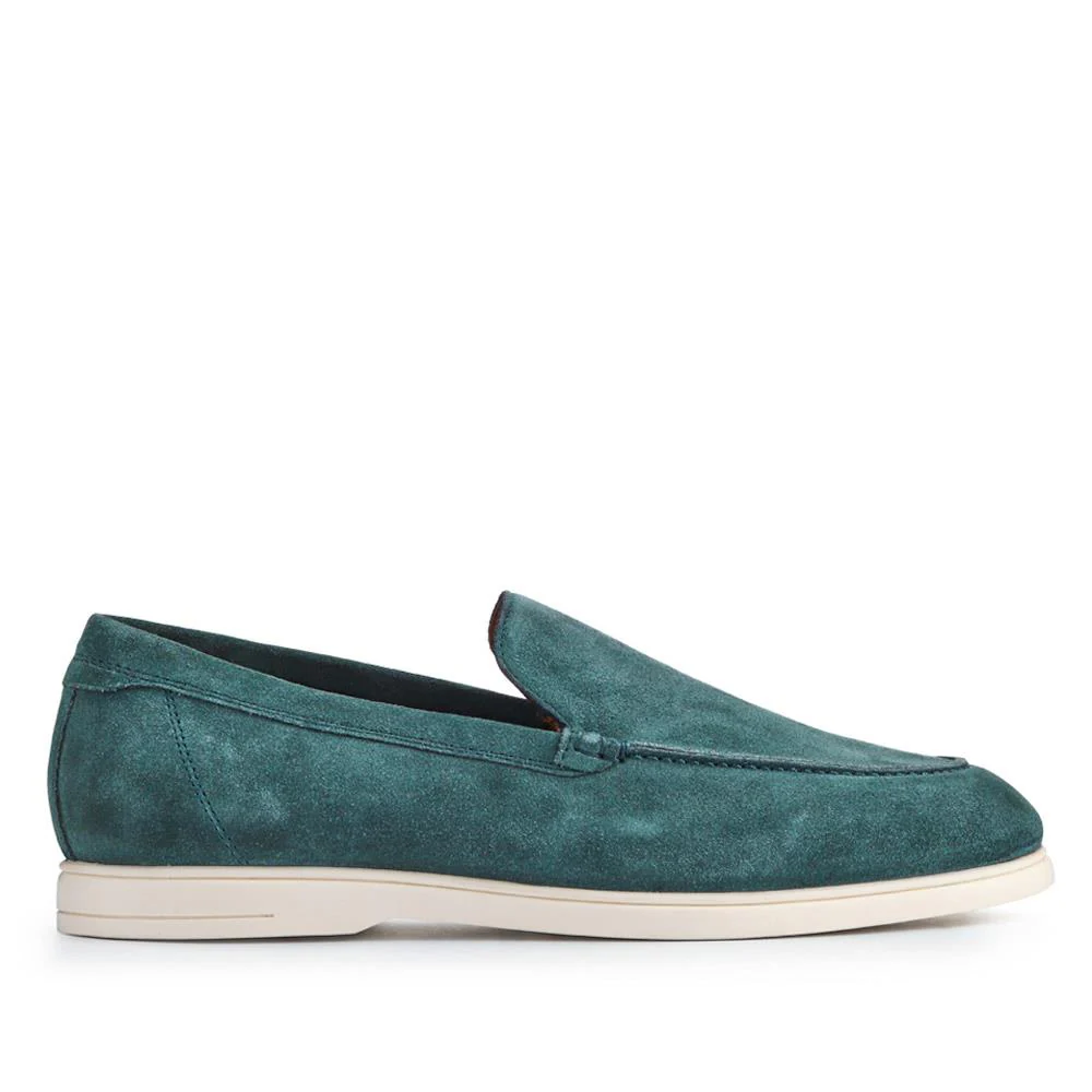 Raiden Suede Loafers - RAIDEN / 325 112 - Green Suede - Image 2