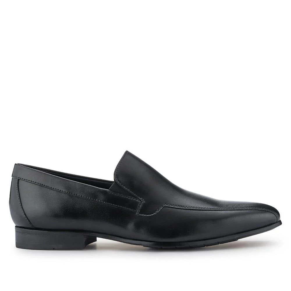 Ralphie Smart Leather Slip-On Shoes - RALPHIE / 326 800 - Black - Image 2