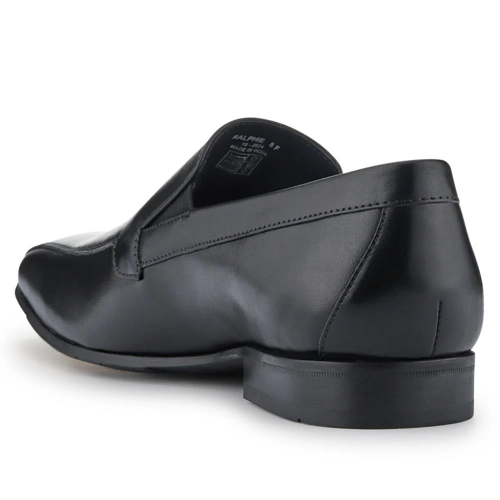 Ralphie Smart Leather Slip-On Shoes - RALPHIE / 326 800 - Black - Image 3