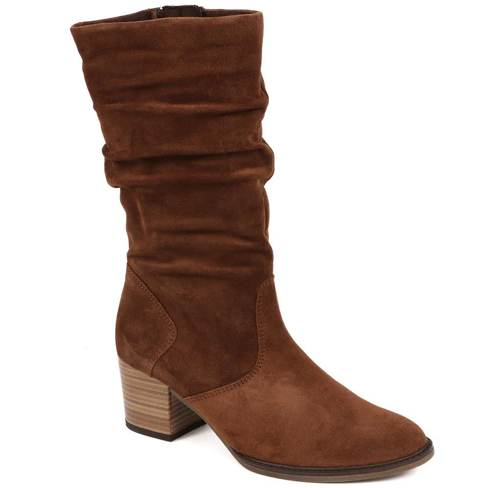 Ramona Suede Slouch Calf Boot - GAB30557 / 316 635 - Image 2