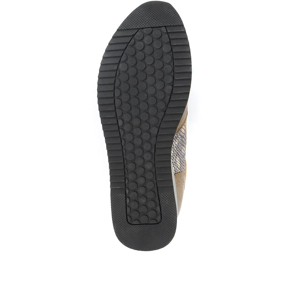 Ray Leather Trainers - SINO34531 / 320 748 - Khaki Multi - Image 5