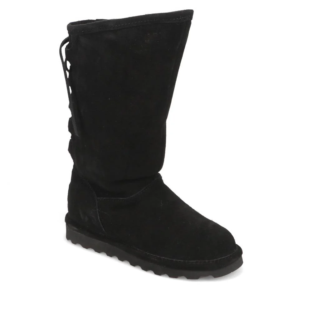 Rear-Laced Sheepskin Leather Boots - EDNB40064 / 326 905