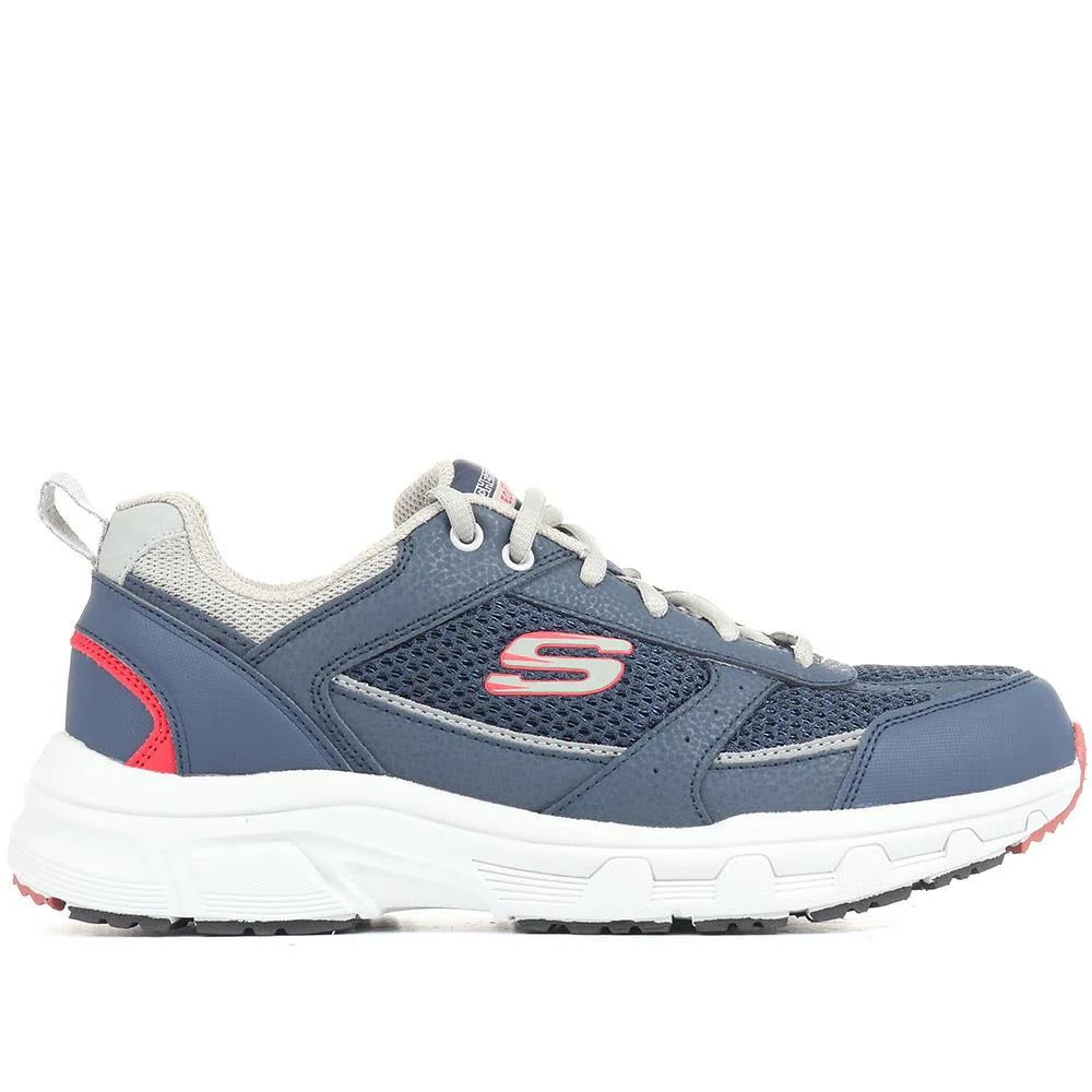 Relaxed Fit: Oak Canyon Lace-Up Trainers - SKE34109 / 321 131 - Navy-Grey - Image 2