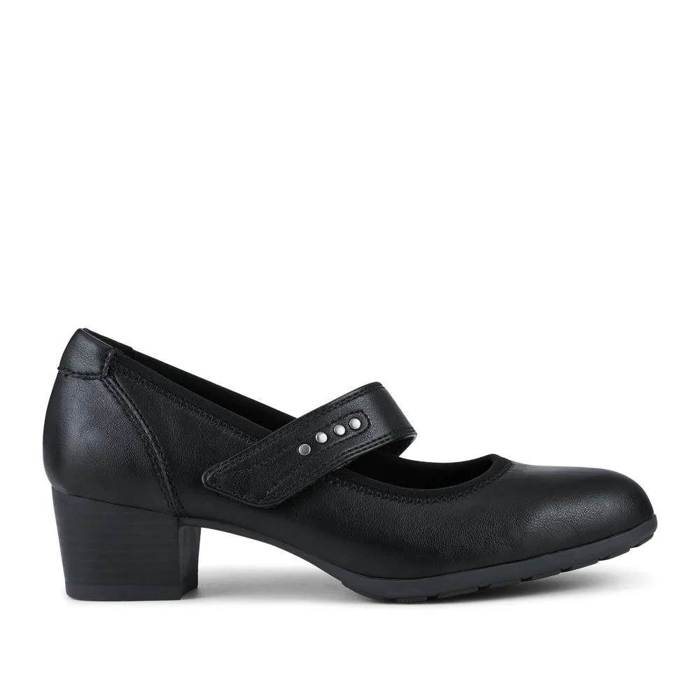 Relife Block Heel Touch Fasten Mary Janes - RELIF42010 / 327 919 - Black - Image 2