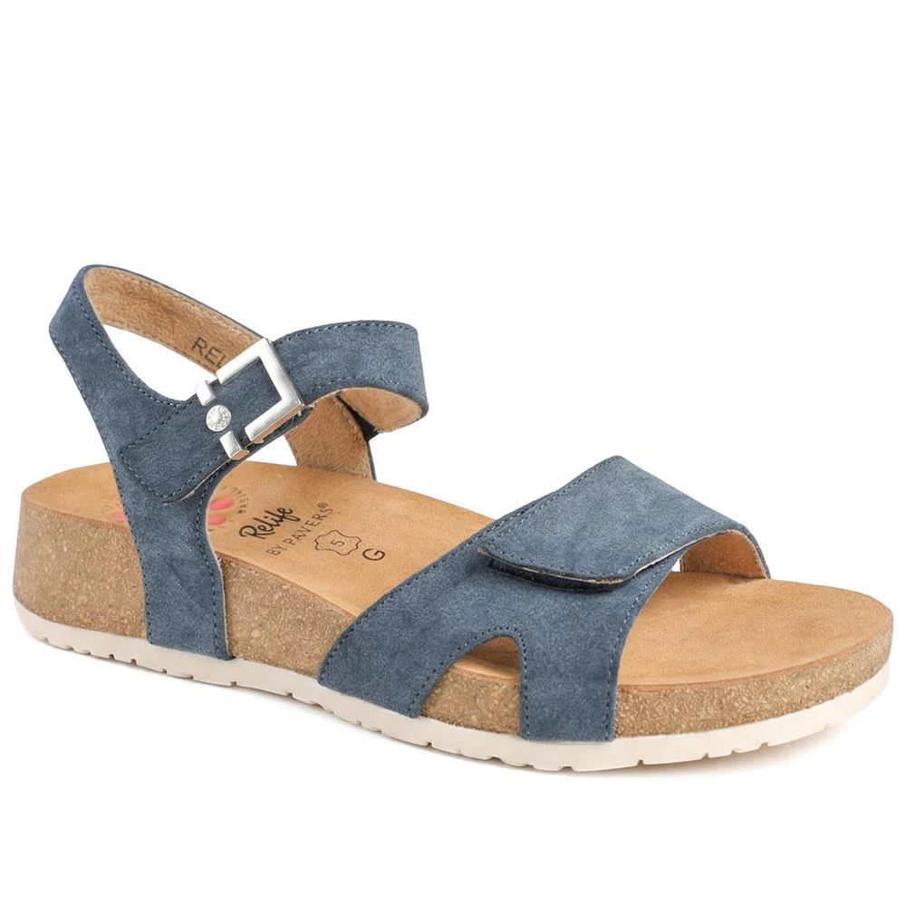Relife Buckle & Adjustable Fasten Sandals - RELIF43002 / 328 891 - Denim