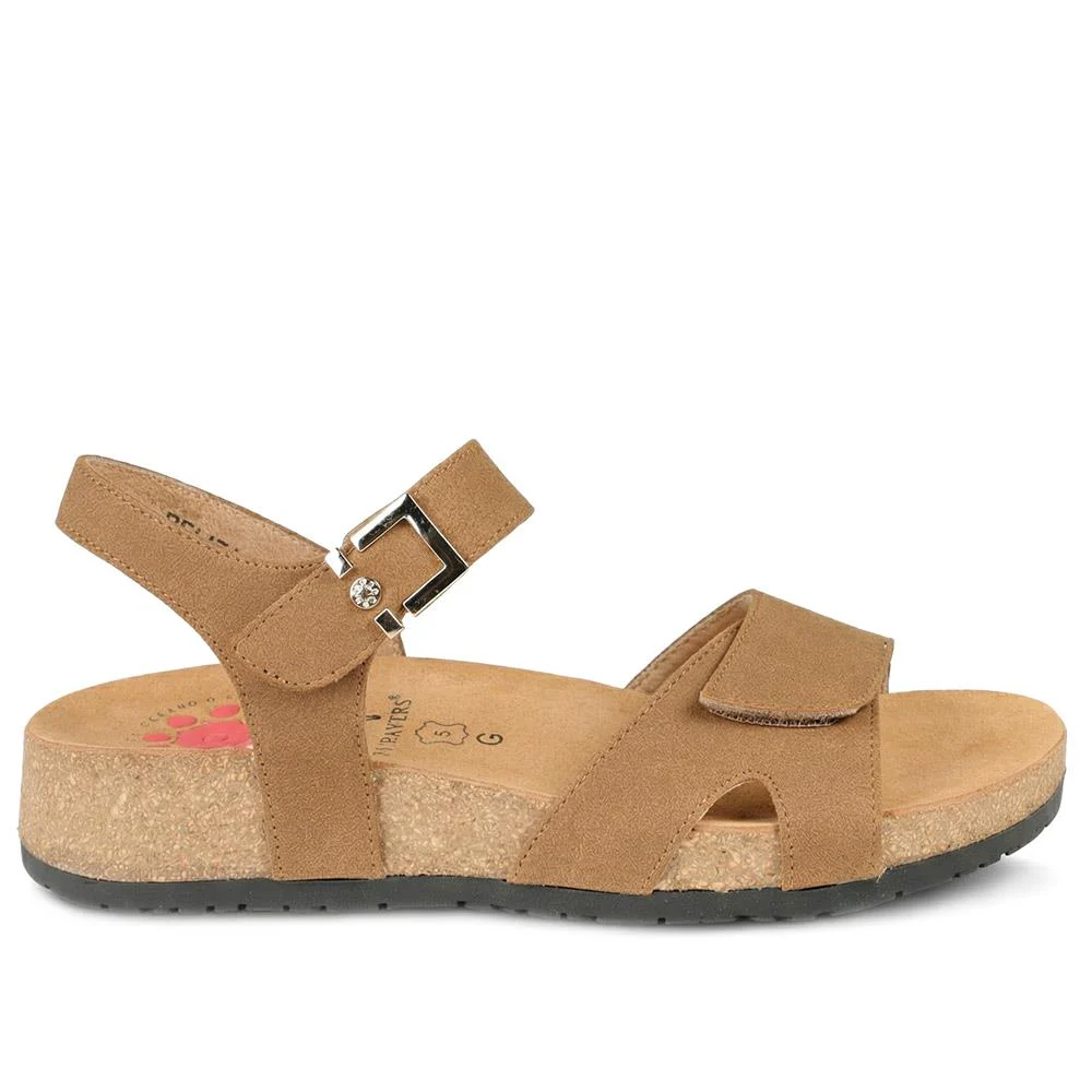 Relife Buckle & Adjustable Fasten Sandals - RELIF43002 / 328 891 - Tan - Image 2