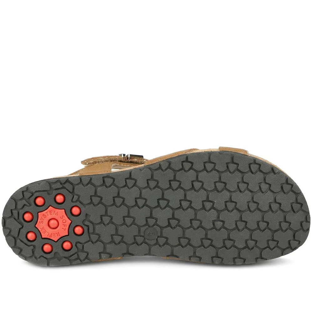 Relife Buckle & Adjustable Fasten Sandals - RELIF43002 / 328 891 - Tan - Image 5