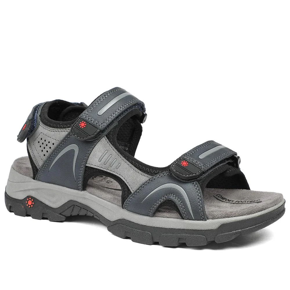 Relife Extra Wide Triple Fasten Sandals - RELIF43010 / 328 927 - Image 2