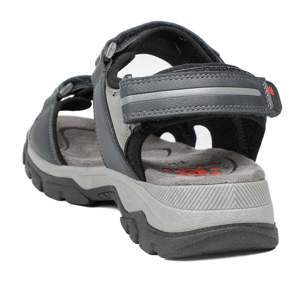 Relife Extra Wide Triple Fasten Sandals - RELIF43010 / 328 927 - Navy - Image 4
