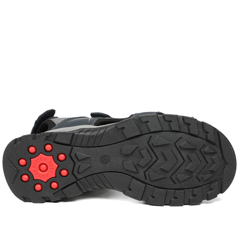 Relife Extra Wide Triple Fasten Sandals - RELIF43010 / 328 927 - Navy - Image 6