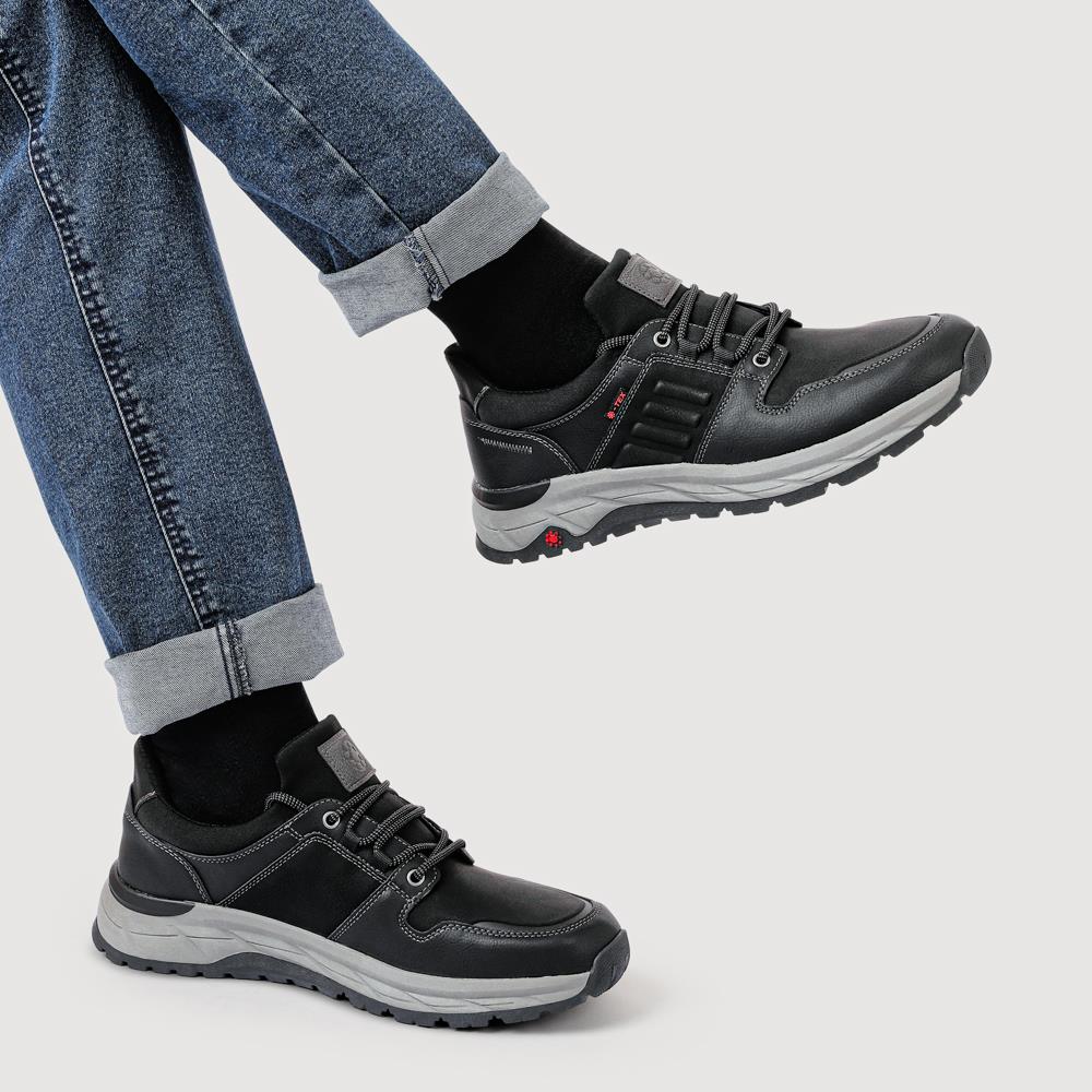 Relife Wide Fit Bungee-Lace Shoes - RELIF42002 / 327 803 - Black - Image 5