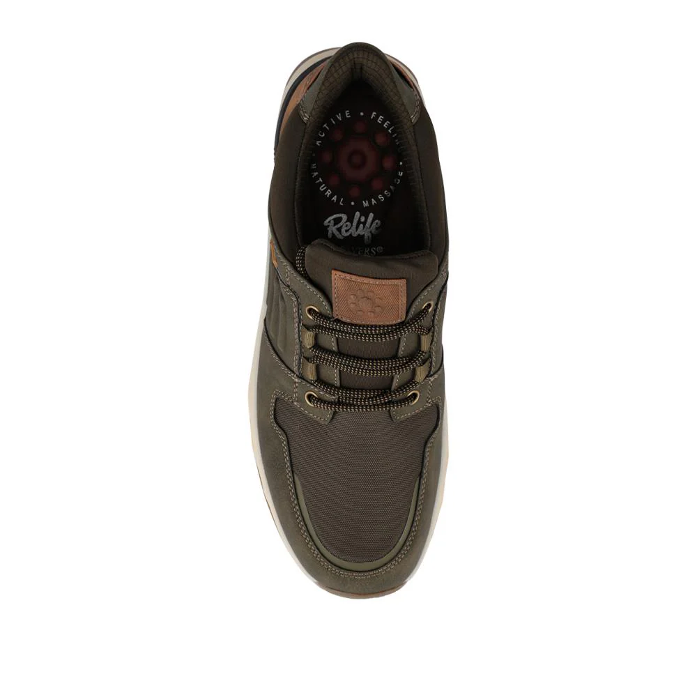 Relife Wide Fit Bungee-Lace Shoes - RELIF42002 / 327 803 - Khaki - Image 4