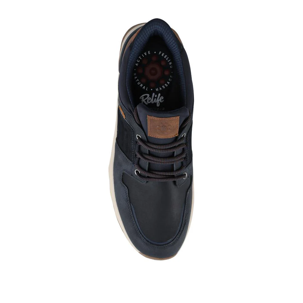Relife Wide Fit Bungee-Lace Shoes - RELIF42002 / 327 803 - Navy - Image 4