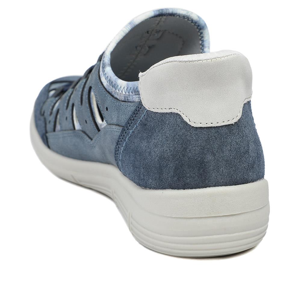 Relife Wide Fit Bungee Lace Slip On Shoes - RELIF43006 / 328 877 - Blue - Image 4