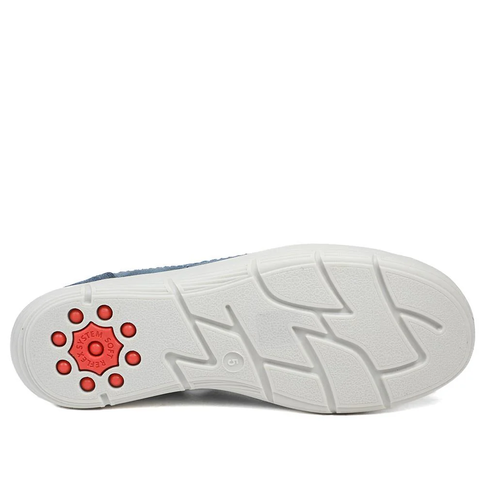 Relife Wide Fit Bungee Lace Slip On Shoes - RELIF43006 / 328 877 - Blue - Image 6